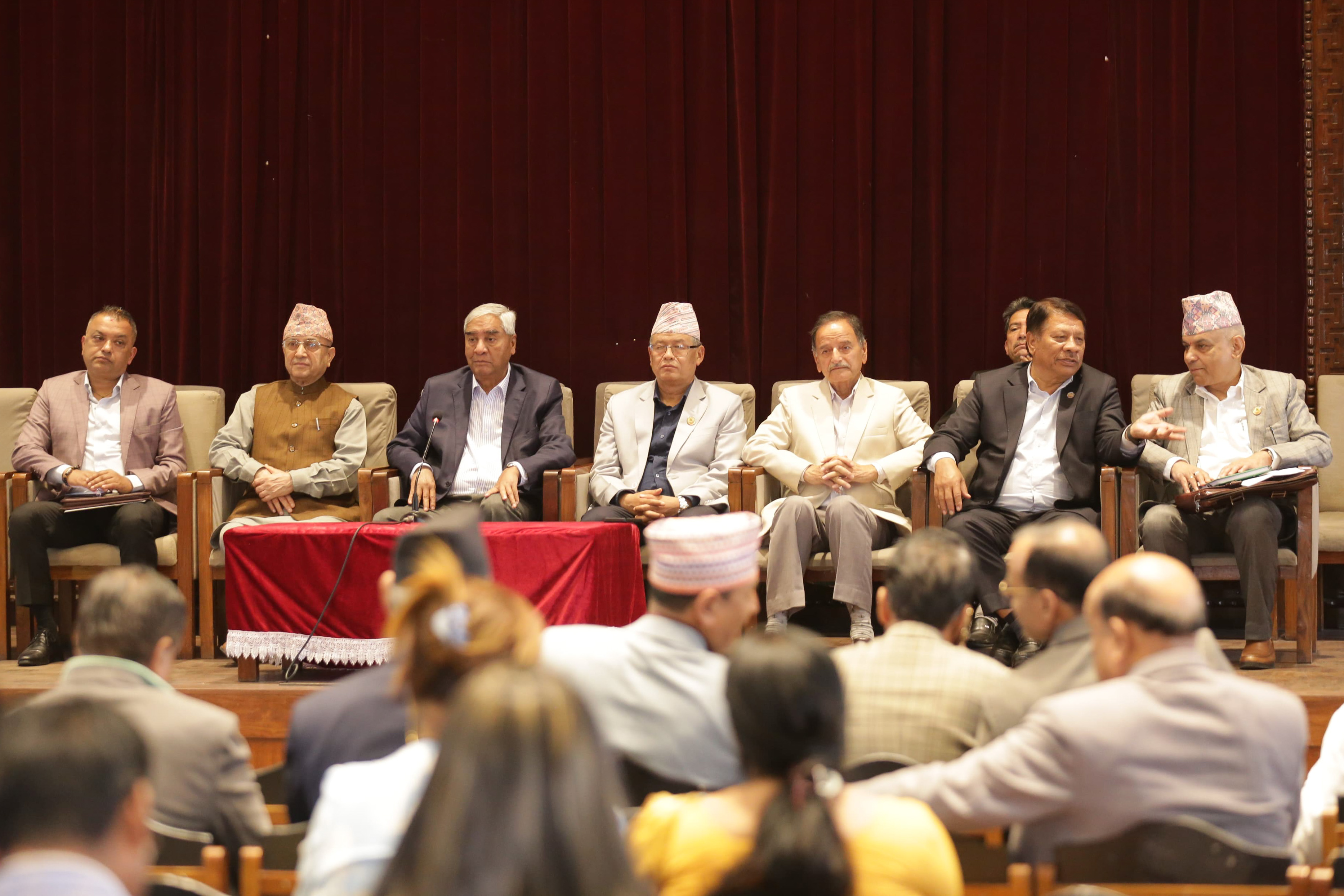 कांग्रेस संसदीय दलको बैठकमा नीति तथा कार्यक्रमबारे छलफल 