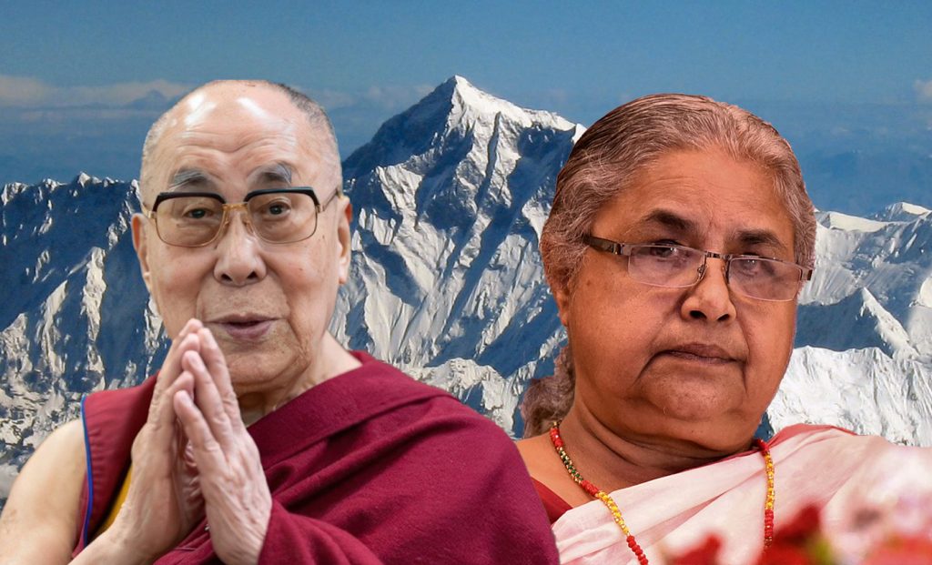 सी चिनफिङभन्दा पहिले प्रधानमन्त्री सुशीलालाई दलाई लामाको बधाई