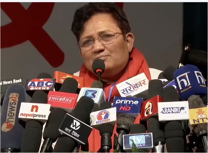 तल्लो कमिटीदेखि नै प्रक्रिया पूरा भएकाले राष्ट्रिय सम्मेलनलाई महाधिवेशनमा परिणत गर्‍यौँ : पम्फा भुसाल