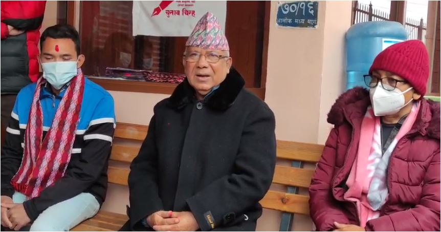 राज्यको खर्च बचाउन एकै चरणमा तीन तहको निर्वाचन गर्ने तयारीमा छौँ : माधव नेपाल