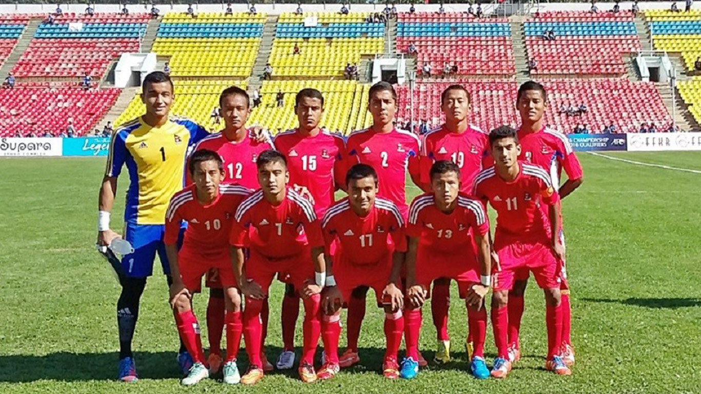 नेपाली फुटबल टोली भारत प्रस्थान