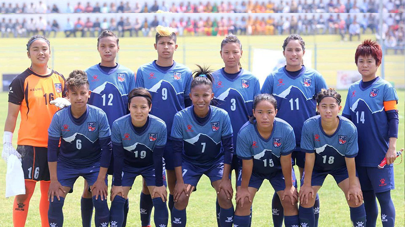 महिला फुटबलः नेपालविरुद्ध भारतको गोल, नेपाल १–० ले पछि