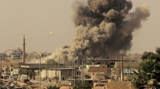 सिरिया : अमेरिकी सेनाको आक्रमणमा १६ सय मारिए