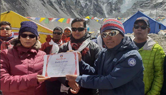 मन्त्री अर्याल आधार शिविर जाँदा ५० लाख खर्च