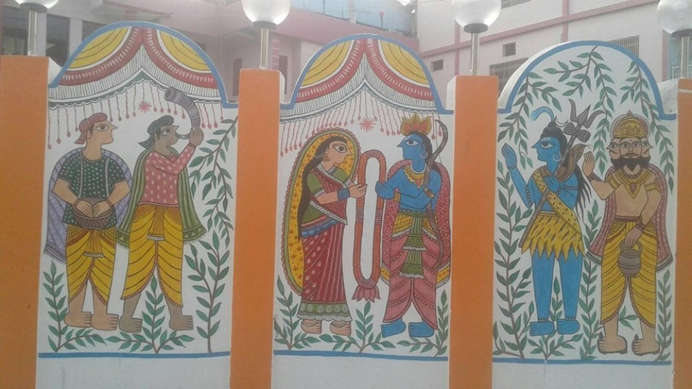 जनकपुरमा मिथिला चित्रकला