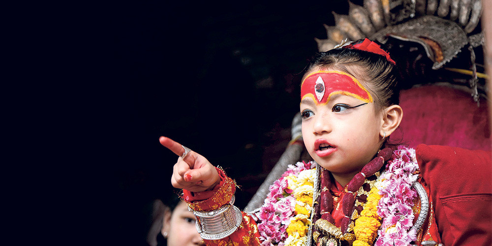 जात्रा पर्वकी संरक्षक कुमारी