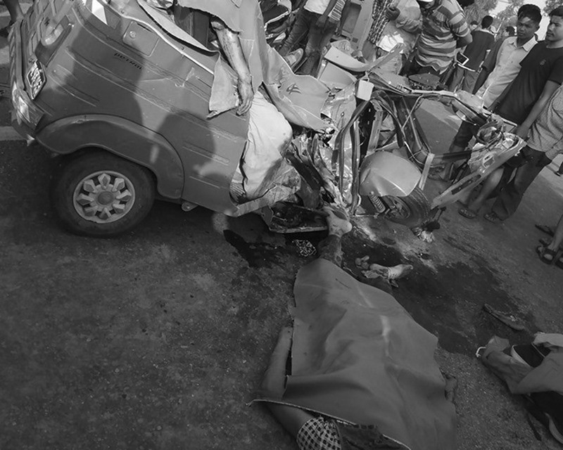 कञ्चनपुरमा सडक दुर्घटना, तीन जनाको मृत्यु