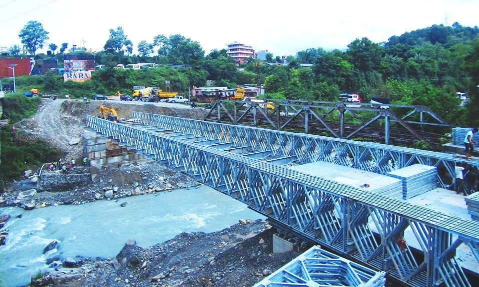 विजयपुरखोलामा बेली ब्रिज, पाँच वर्षमै भत्कियो पक्की पुल