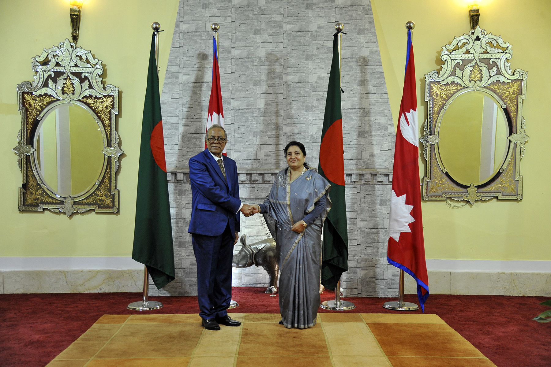 मैत्री सम्बन्ध स्थापित हुनेमा नेपाल र बंगलादेशका राष्ट्रपतिको बिस्वास