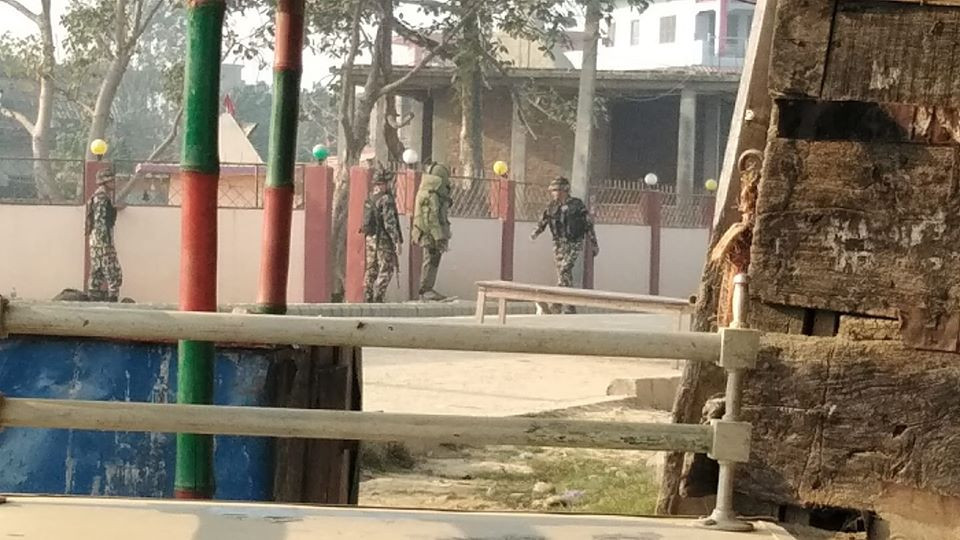 वन कार्यालयमा भेटिएको बम नेपाली सेनाले बनायो निष्क्रिय
