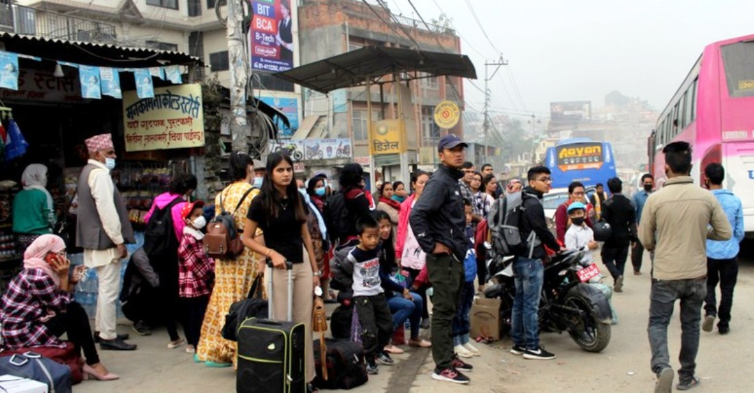 उपत्यकाबाट बाहिरिनेकाे संख्या बढ्यो