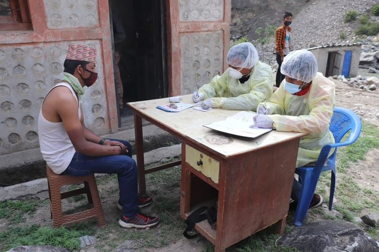 कालीकोटमा ३ सय १० जनाको र्‍यापिड टेस्ट, सबैको रिपोर्ट नेगेटिभ