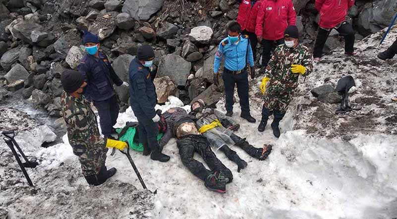 नेपाली र कोरियनको शव पोखरा ल्याइयो