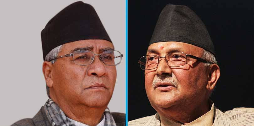प्रधानमन्त्री ओलीलाई देउवाको टेलिफोन