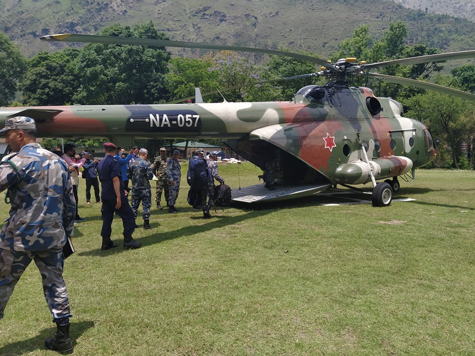 छाङ्गरुमा बीओपी राख्न दार्चुलाबाट उड्यो सशस्त्र प्रहरीको टोली
