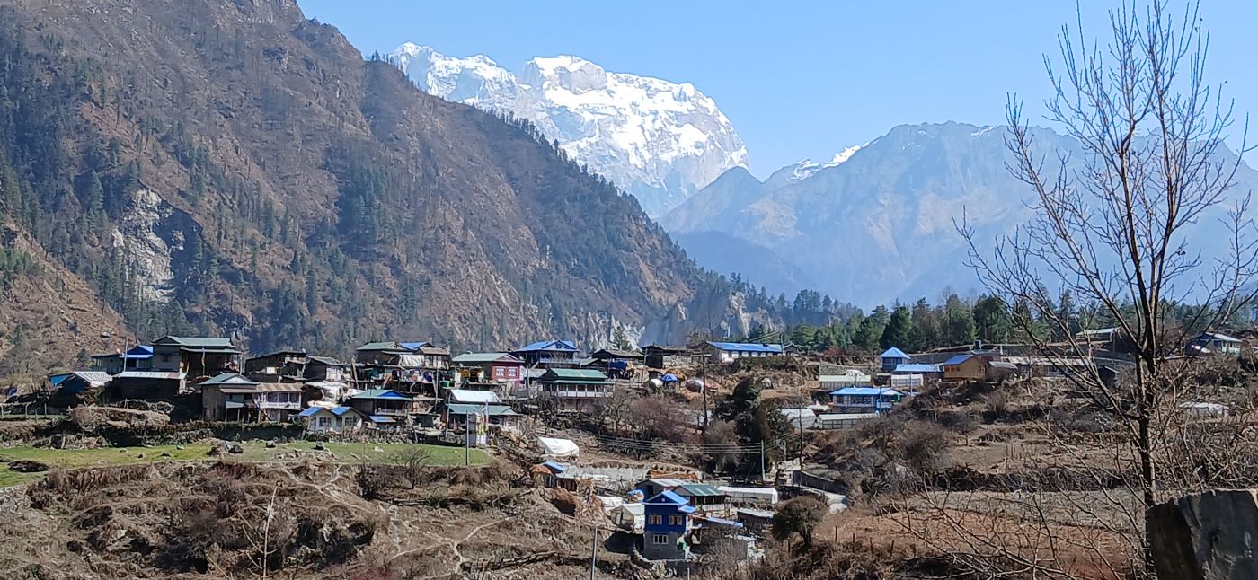 हिमपात हुँदा मनाङका किसानमा खुसियाली