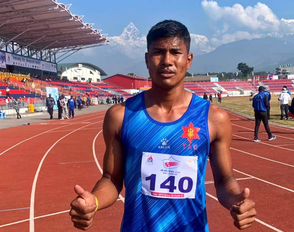 पुरुष चार सय मिटर हर्डल्समा रामप्रसादलाई स्वर्ण