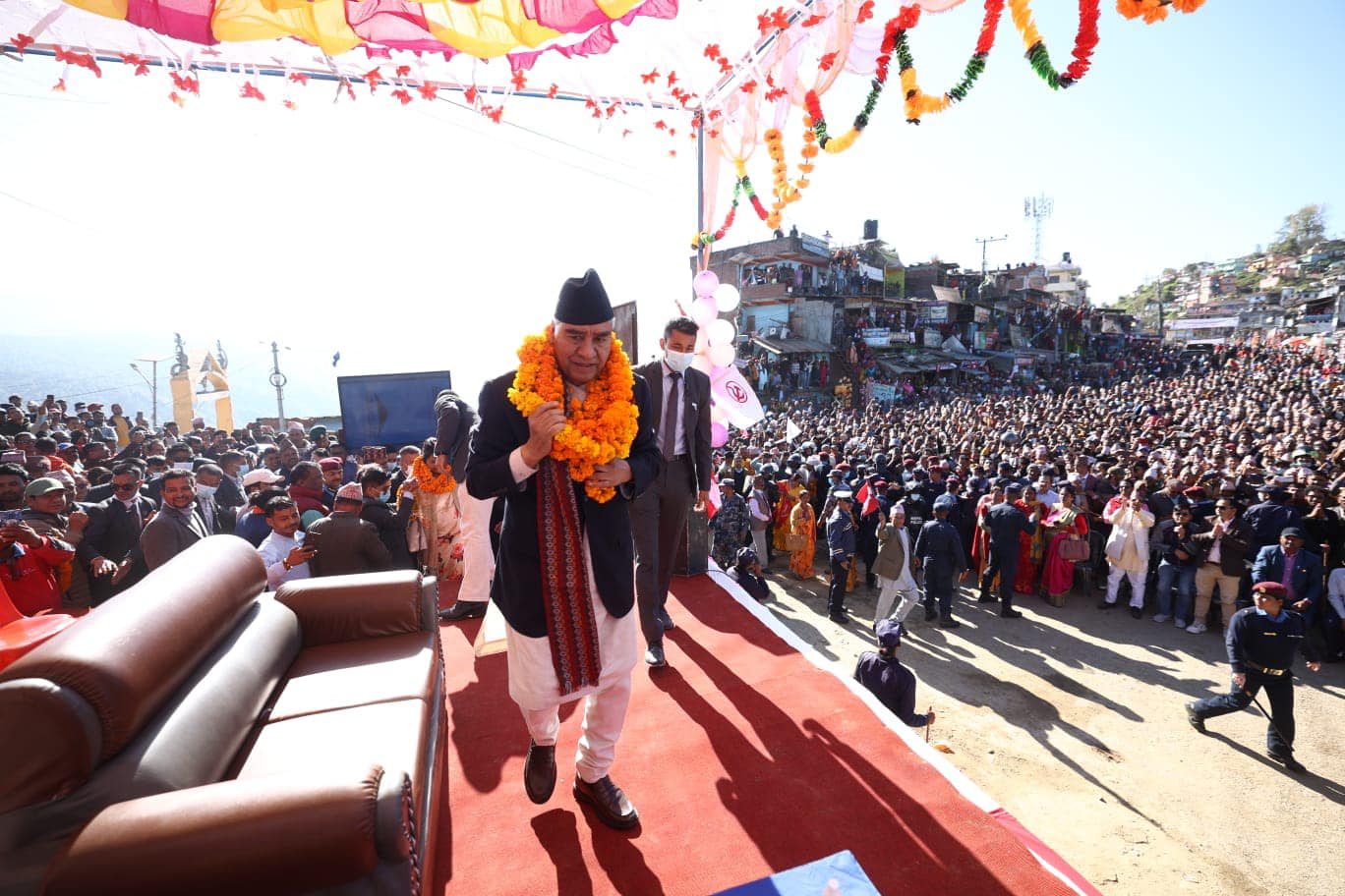गृहजिल्ला पुगेर देउवाले भने– गठबन्धनलाई १५ वर्षसम्म लैजाने इच्छा छ