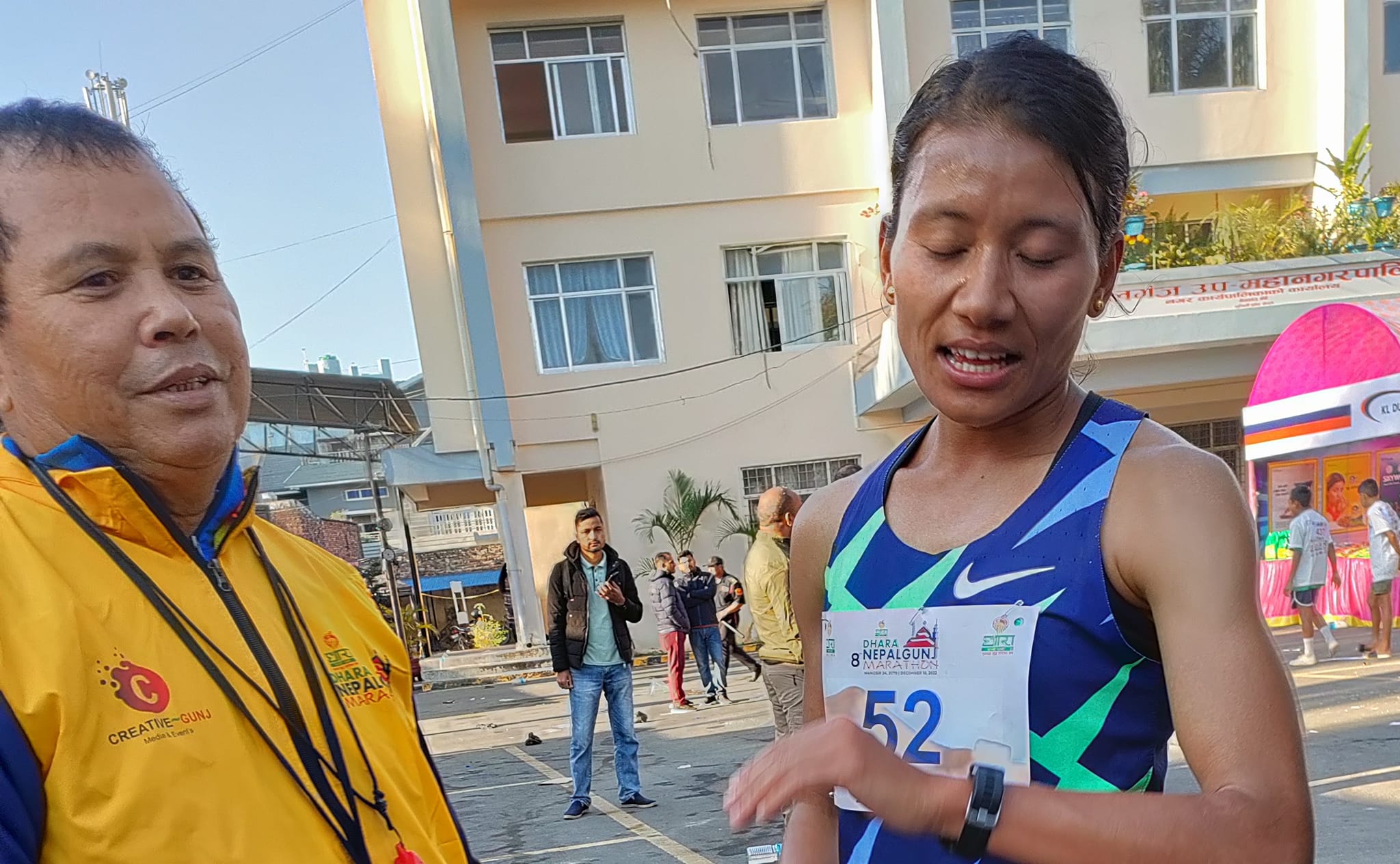 नेपालगञ्ज हाफ म्याराथनकाे उपाधि सन्ताेषी श्रेष्ठलाई