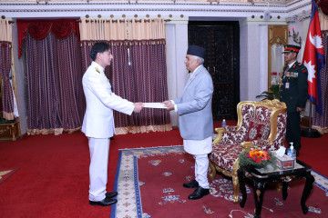 चार देशका राजदूतद्वारा राष्ट्रपतिसमक्ष ओहोदाको प्रमाणपत्र पेस