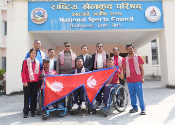 पारा एथलेटिक्स टोली भारत जाँदै 