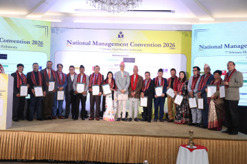 अधिकारीको नेतृत्वमा नेपाल व्यवस्थापन संघको नयाँ कार्यसमिति निर्विरोध चयन