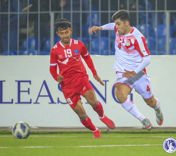 यू-२३ एसियन कप छनोट : ताजिकिस्तानसँग ६-० ले हार्‍याे नेपाल