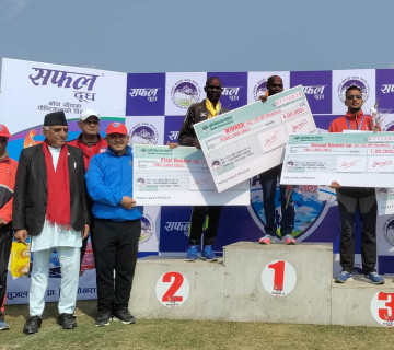 पोखरा अन्तर्राष्ट्रिय म्याराथनको उपाधि केन्याली धावक स्टेफनलाई