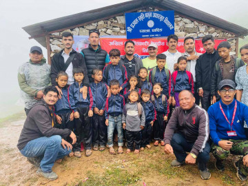 प्रतिबन्धित समयमा आश्रय लिएको धादिङको च्यात्रामा विप्लव निकट विद्यार्थी संगठनले बनायो विद्यालय