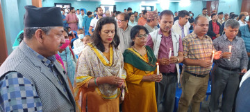 कांग्रेस नेता गिरीको स्वास्थ्यलाभको कामना गर्दै प्रार्थनासभा