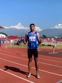 जीवनले ११० मिटर हर्डल्समा स्वर्ण जिते