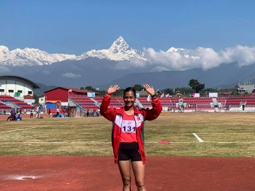 हाई जम्पमा खगिताले स्वर्ण जितिन्