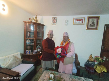 कांग्रेस उपसभापति खड्का र एसका अध्यक्ष नेपालबीच भेटवार्ता