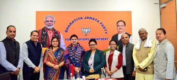 माओवादी प्रतिनिधिमण्डल दिल्लीस्थित भाजपा कार्यालयमा 