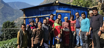 पौडेलको नेतृत्वमा जाजरकोटमा कांग्रेसले बनायो १०० अस्थायी आवास  