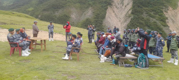 तिंकरमा सशस्त्र प्रहरी बलले स्थापना गर्‍यो सीमा सुरक्षा पोस्ट