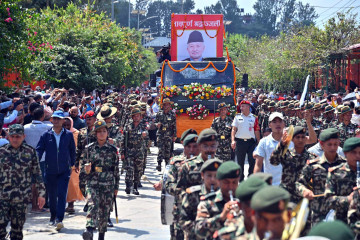 नेम्वाङको अन्त्येष्टिका लागि शवयात्रा सुरु