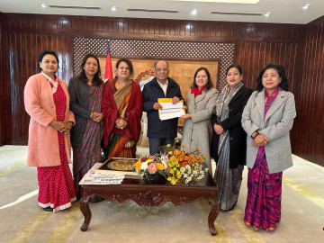 सहमतिविपरीत महिला औद्योगिक ग्राम शिलान्यासको विरोधमा महिला उद्यमी महासंघद्वारा प्रधानमन्त्रीकाे ध्यानाकर्षण