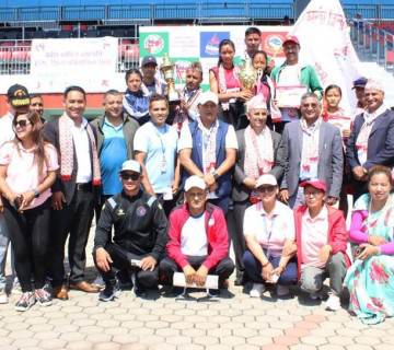 गण्डकी  प्रदेशस्तरीय राष्ट्रपति रनिङ शिल्डकाे पहिलो दिन स्याङ्जाकी खराललाई दुई स्वर्ण