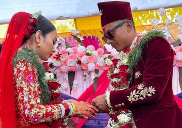 फुटबलर नवयुग श्रेष्ठले कसे लगनगाँठो