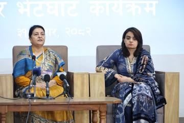 छोरीलाई छेउमा राखेर विद्याले भनिन्– पार्टीले तोकेको भूमिकामा विधान महाधिवेशनमा सहभागी हुनेछु