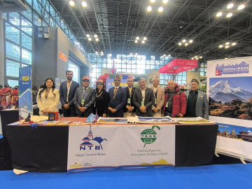 अमेरिकामा पर्यटक खोज्दै नेपाल, न्युयोर्कको ट्राभल एन्ड एड्भेन्चर शोमा सहभागी