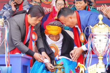 जब १ सय ९ वर्षीया वृद्धाले गरिन् कार्यक्रमको उद्घाटन