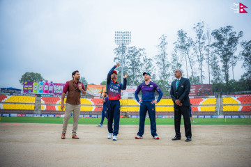 नेपालविरुद्ध स्कटल्यान्डले पहिले ब्याटिङ गर्दै