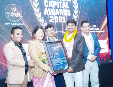 शिलापत्रकर्मी कुँवर नेसनल क्यापिटल अनर अवार्डबाट सम्मानित 