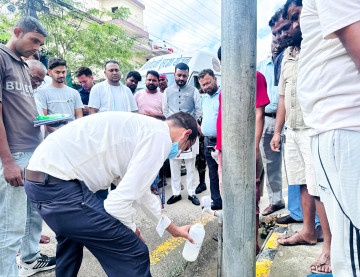 हैजा फैलिन थालेपछि वीरगञ्ज महानगरपालिकाले सुरु गर्‍यो खानेपानी परीक्षण