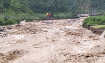 बागलुङको जैमिनी बाढीः तीन सय रोपनी खेत बन्यो बगर