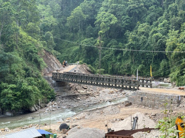 इलाम-झापा जोड्ने पुवा खोलामा बेलिब्रिज निर्माण, ३६ किमी दूरी छोटियो