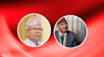 सोम पाण्डेको घरमा माधव नेपाल र विष्णु पौडेलबीच वार्ता