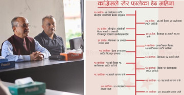 अनिर्णयको बन्दी बनेको कांग्रेसको बैठक बस्ने र सर्ने शृंखलाका डेढ महिना